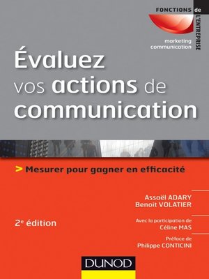 cover image of Évaluez vos actions de communication--2e éd.